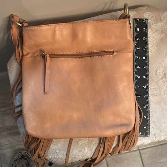 Sold - Leather Lucky Brand Crossbody with Fringe. - Picture 8 of 10